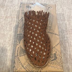 Brown Woven Women's Shoe